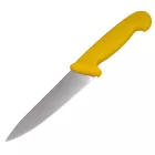 Konyhakés, szeletelőkés, 15 cm penge, sárga nyél 