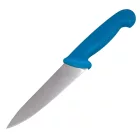 Konyhakés, szeletelőkés, 15 cm penge, kék nyél 
