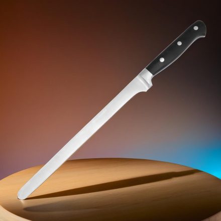 Kovácsolt filézőkés szeletelőkés, 25 cm penge