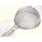 Erősített szűrő fanyéllel 30 cm dupla hálós