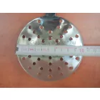 Szűrőkanál, kerek, nyélhossz.: 31 cm, átmérő: 10 cm, rozsdamentes