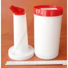 Italadagoló-szirupadagoló, 1 liter, piros műanyag