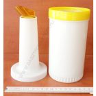 Italadagoló-szirupadagoló, 1 liter, sárga műanyag