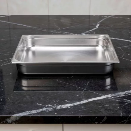 GN edény, 2/1 100 mm, 28,5 l, rozsdamentes