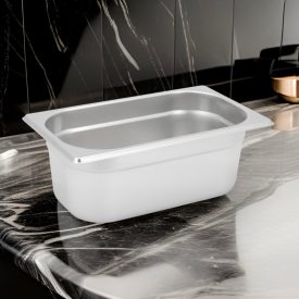 GN edény, 1/4 100 mm, 2,8 l, rozsdamentes