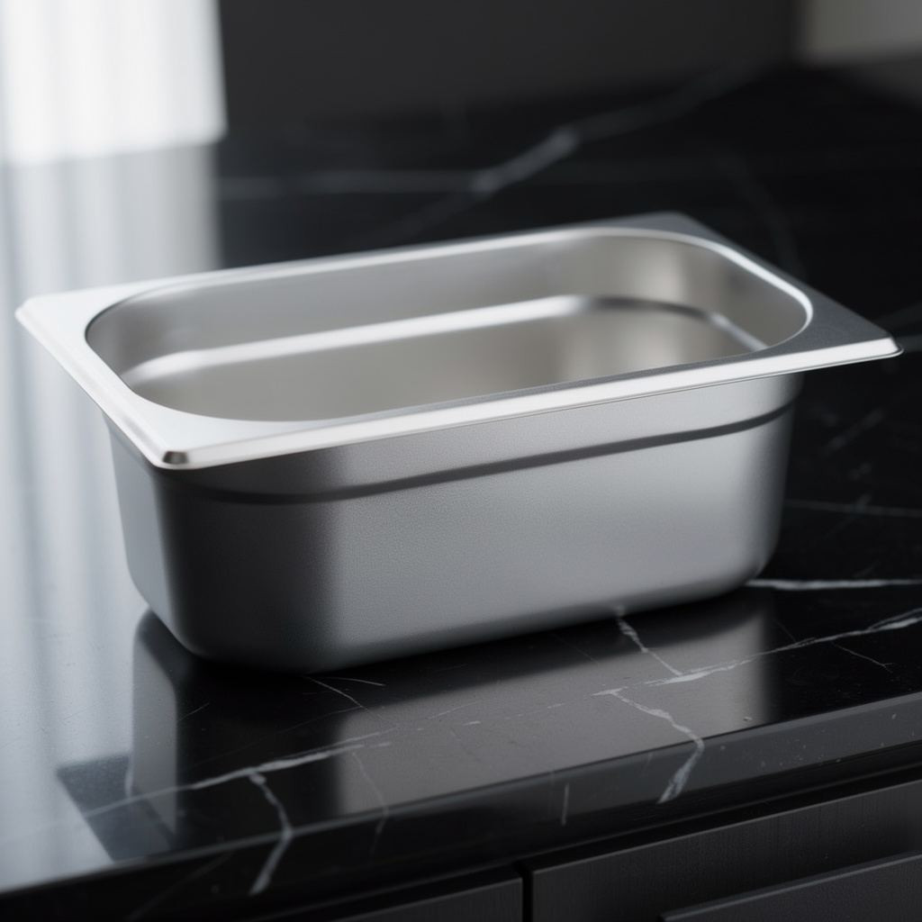 GN edény, 1/4 100 mm, 2,8 l, rozsdamentes