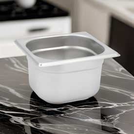 GN edény, 1/6 100 mm, 1,6 l, rozsdamentes