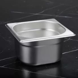 GN edény, 1/6 100 mm, 1,6 l, rozsdamentes