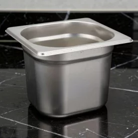 GN edény, 1/6 150 mm, 2,4 l, rozsdamentes
