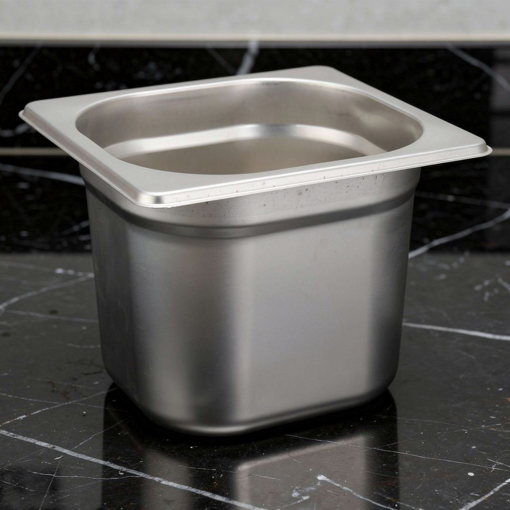 GN edény, 1/6 150 mm, 2,4 l, rozsdamentes