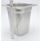 GN edény, 1/6 200 mm, 3,4 l, rozsdamentes