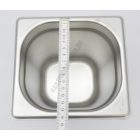 GN edény, 1/6 200 mm, 3,4 l, rozsdamentes