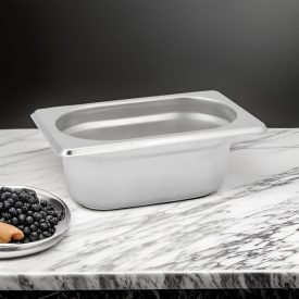 GN edény, 1/9 65 mm, 0,6 l, rozsdamentes