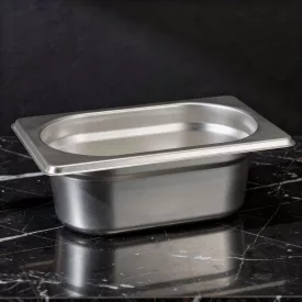GN edény, 1/9 65 mm, 0,6 l, rozsdamentes