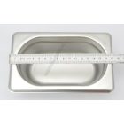 GN edény, 1/9 65 mm, 0,6 l, rozsdamentes