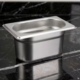 GN edény, 1/9 100 mm, 1 l, rozsdamentes