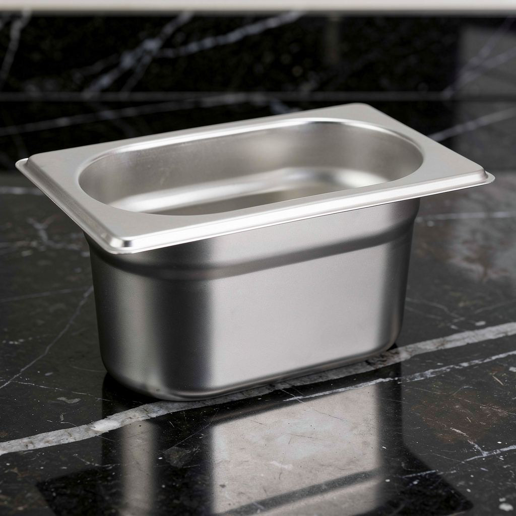 GN edény, 1/9 100 mm, 1 l, rozsdamentes