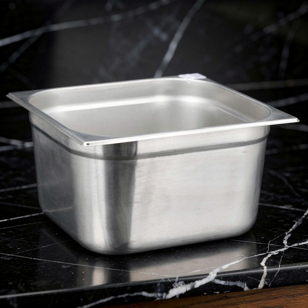 GN edény, 2/3 200 mm, 18 l, rozsdamentes