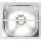 GN 2/3 fedő, rozsdamentes