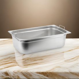 GN edény, 1/1 150 mm, 21 l, csúszófüllel, rozsdamentes