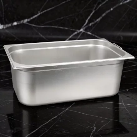 GN edény, 1/1 200 mm, 28 l, csúszófüllel, rozsdamentes