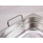 GN edény, 1/1 200 mm, 28 l, csúszófüllel, rozsdamentes