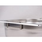 GN edény, 1/1 200 mm, 28 l, csúszófüllel, rozsdamentes