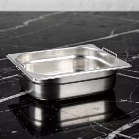 GN edény, 1/2 100 mm, 6,5 l, csúszófüllel, rozsdamentes