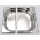 GN edény, 1/2 100 mm, 6,5 l, csúszófüllel, rozsdamentes