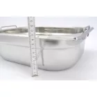 GN edény, 1/2 100 mm, 6,5 l, csúszófüllel, rozsdamentes