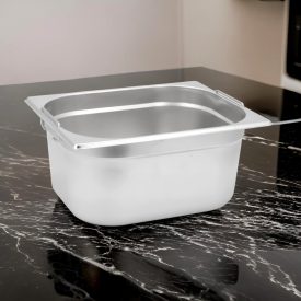 GN edény, 1/2 150 mm, 9,5 l, csúszófüllel, rozsdamentes