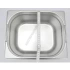 GN edény, 1/2 150 mm, 9,5 l, csúszófüllel, rozsdamentes