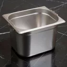 GN edény, 1/2 200 mm, 12,5 l, csúszófüllel, rozsdamentes