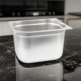 GN edény, 1/2 200 mm, 12,5 l, csúszófüllel, rozsdamentes