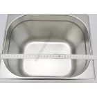 GN edény, 1/2 200 mm, 12,5 l, csúszófüllel, rozsdamentes