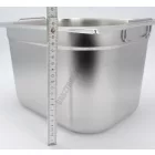 GN edény, 1/2 200 mm, 12,5 l, csúszófüllel, rozsdamentes