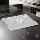 GN 1/2 fedő fülkivágással, rozsdamentes