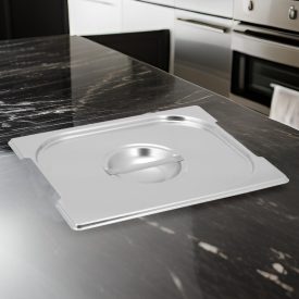 GN 1/2 fedő fülkivágással, rozsdamentes