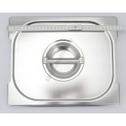 GN 1/2 fedő fülkivágással, rozsdamentes