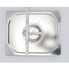 GN 1/2 fedő fülkivágással, rozsdamentes