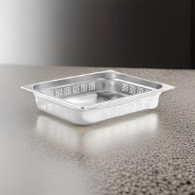 GN edény, 2/1 65 mm, perforált, rozsdamentes 