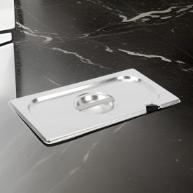 GN 1/3 fedő kanálkivágással, rozsdamentes