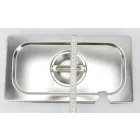 GN 1/3 fedő kanálkivágással, rozsdamentes