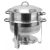 Chafing kerek, 13,5 literes, rozsdamentes