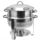 Chafing kerek, 13,5 literes, rozsdamentes