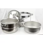 Chafing kerek, 13,5 literes, rozsdamentes