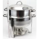 Chafing kerek, 13,5 literes, rozsdamentes