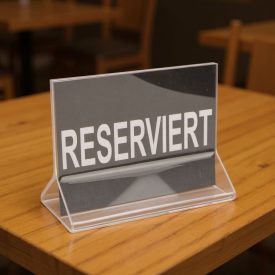 Asztali menütartó 11,5×9 cm, kétoldalas