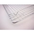 Grillrács, 25,5×45,5 cm, rozsdamentes