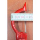 Zöldséghámozó gumírozott nyéllel, egyenes